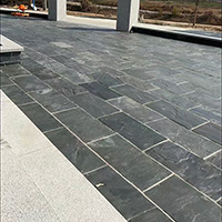 china quarried black slate stone